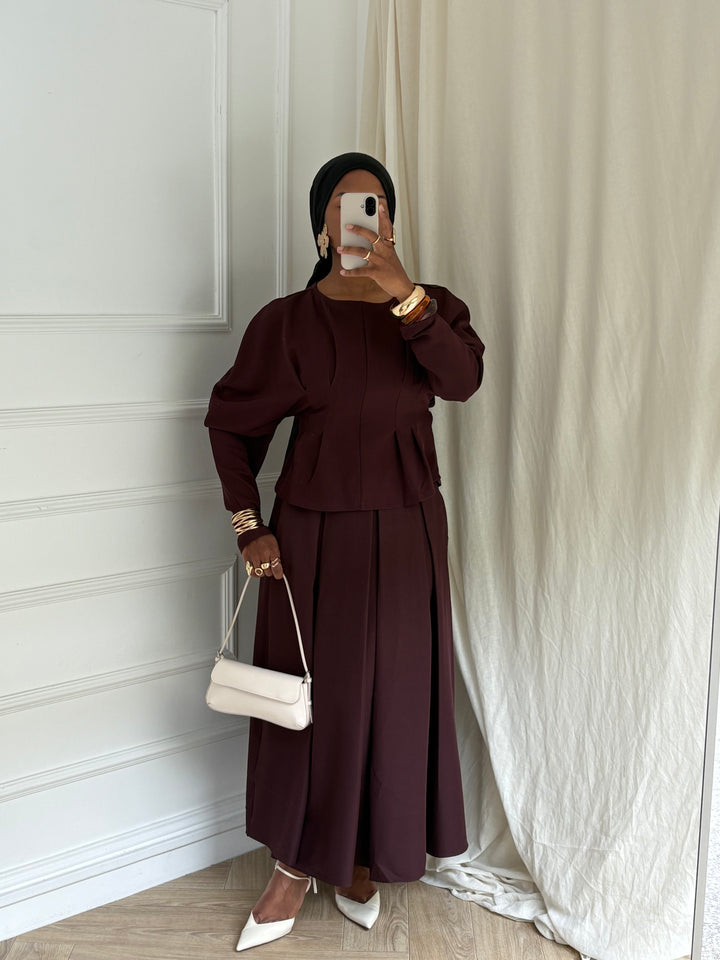 BLOUSE INTEMPORELLE BORDEAUX