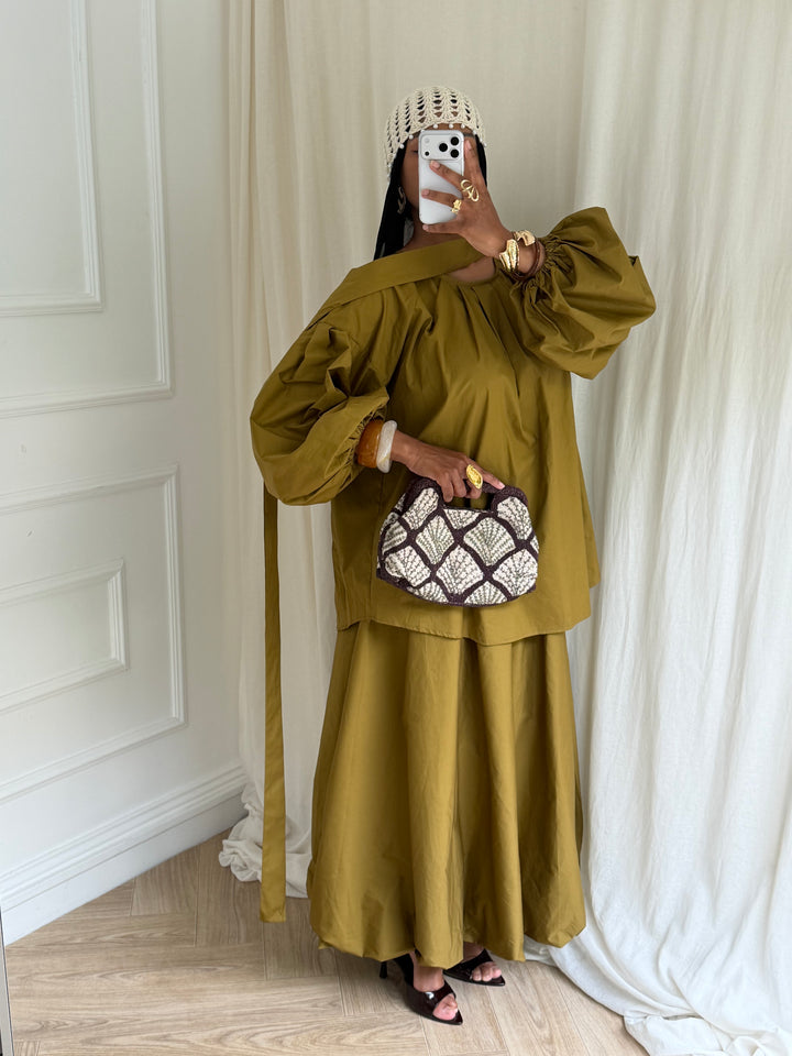 ENSEMBLE MAYYEM COTON OLIVE
