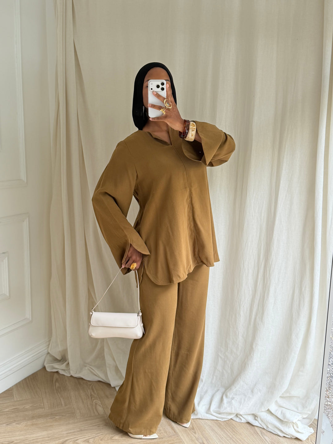 ENSEMBLE RAYON OLIVE