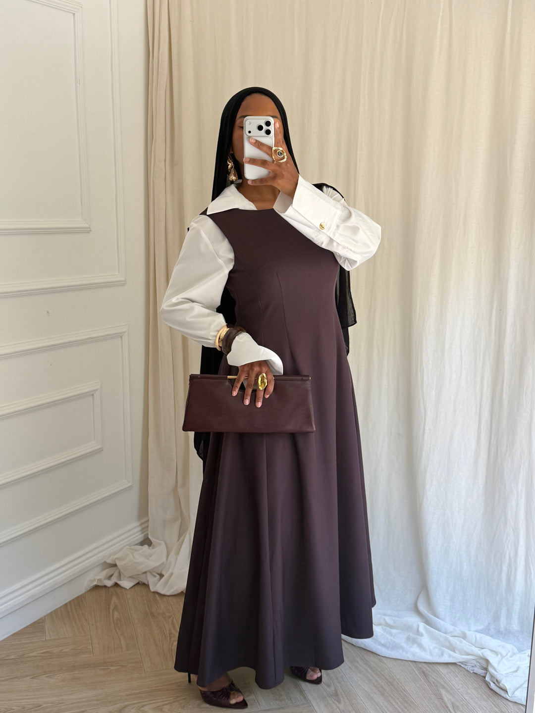ROBE TAILLEUR PRUNE
