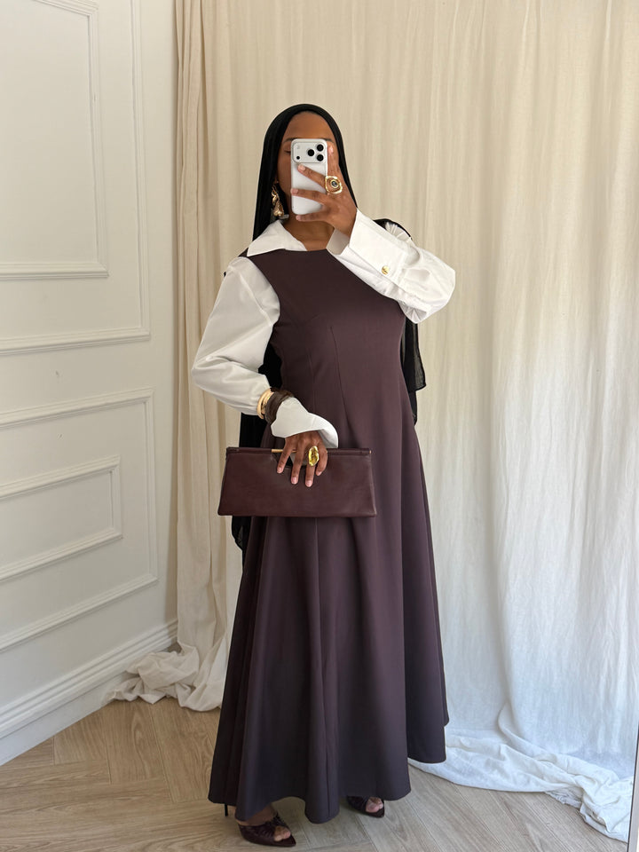 ROBE TAILLEUR PRUNE