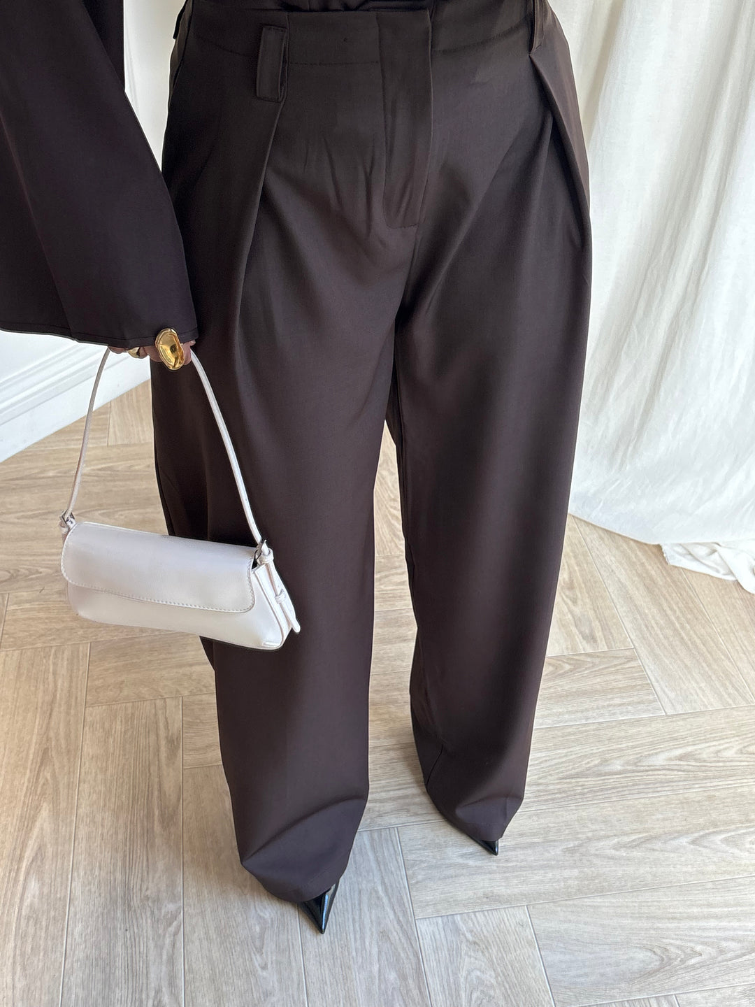 PANTALON LARGE MANA MARRON