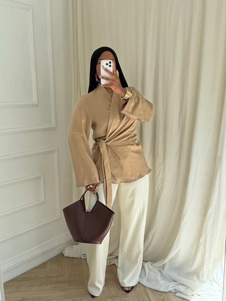 BLOUSE TARA TAUPE