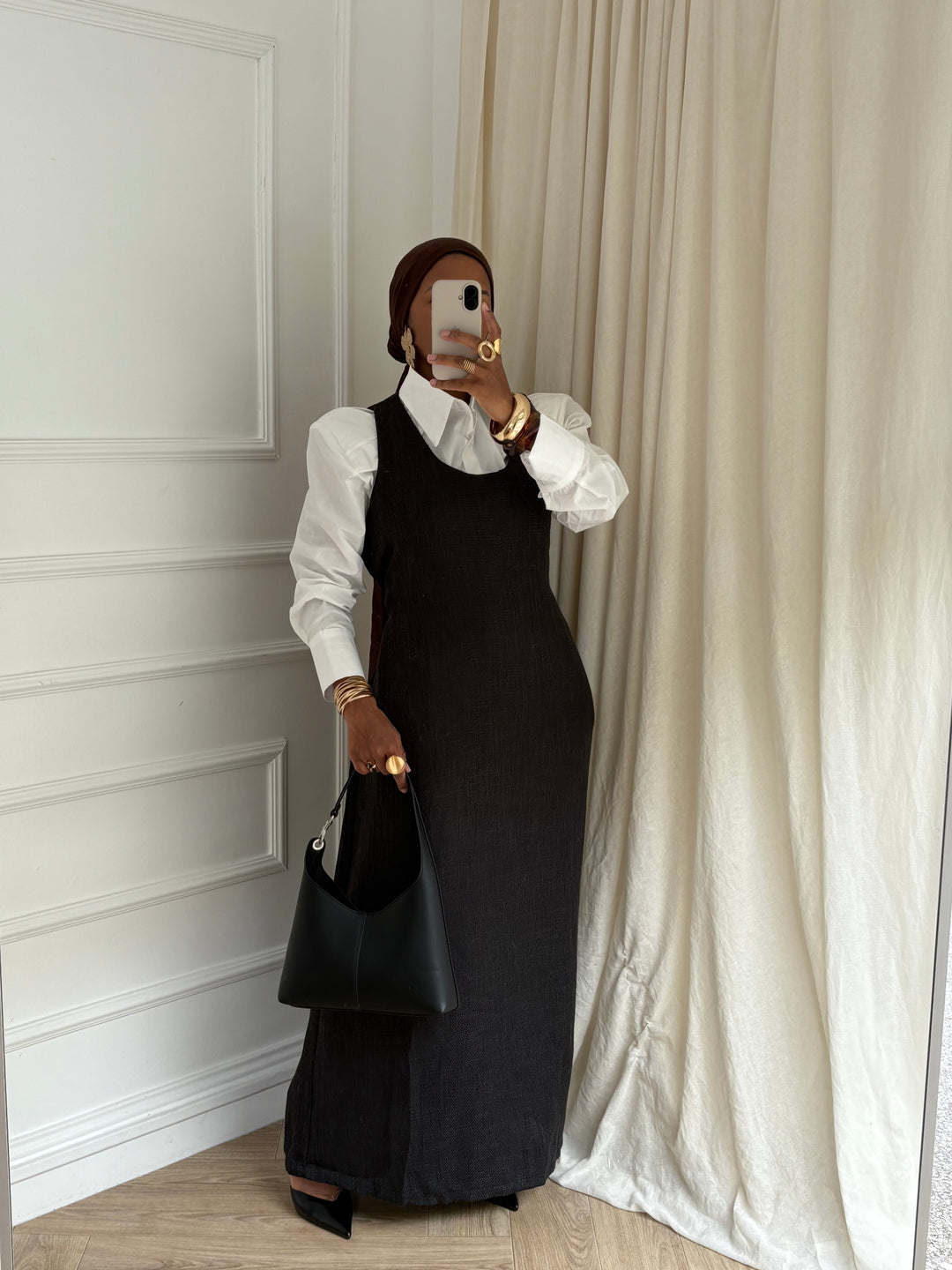 ROBE DÉBARDEUR WINTER NOIRE