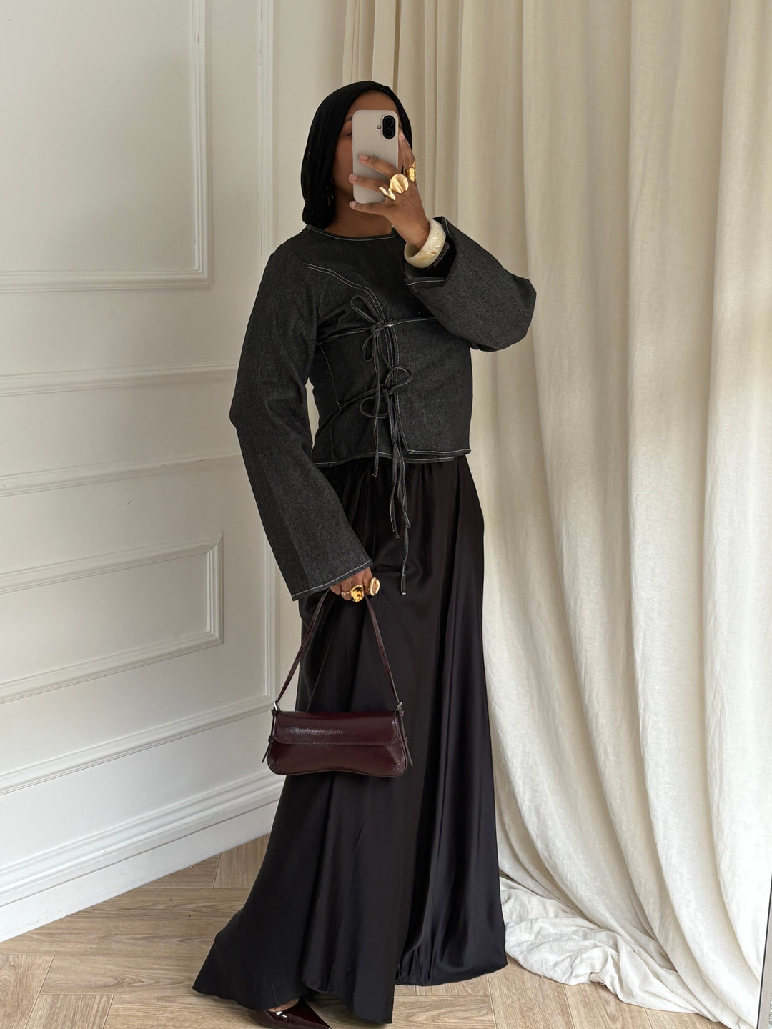 BLOUSE EN JEAN NOIRE