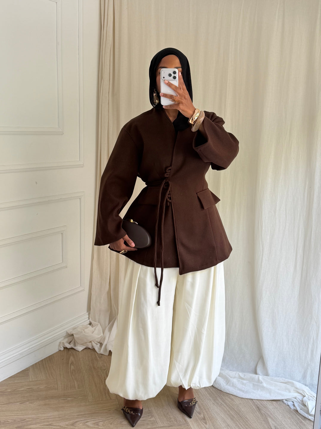 VESTE BELLA MARRON