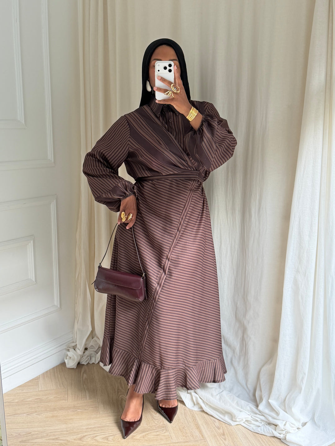 ROBE EDEN MARRON