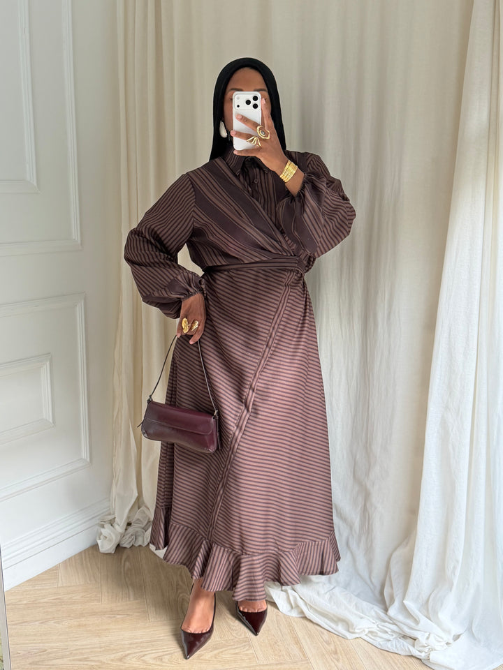 ROBE EDEN MARRON