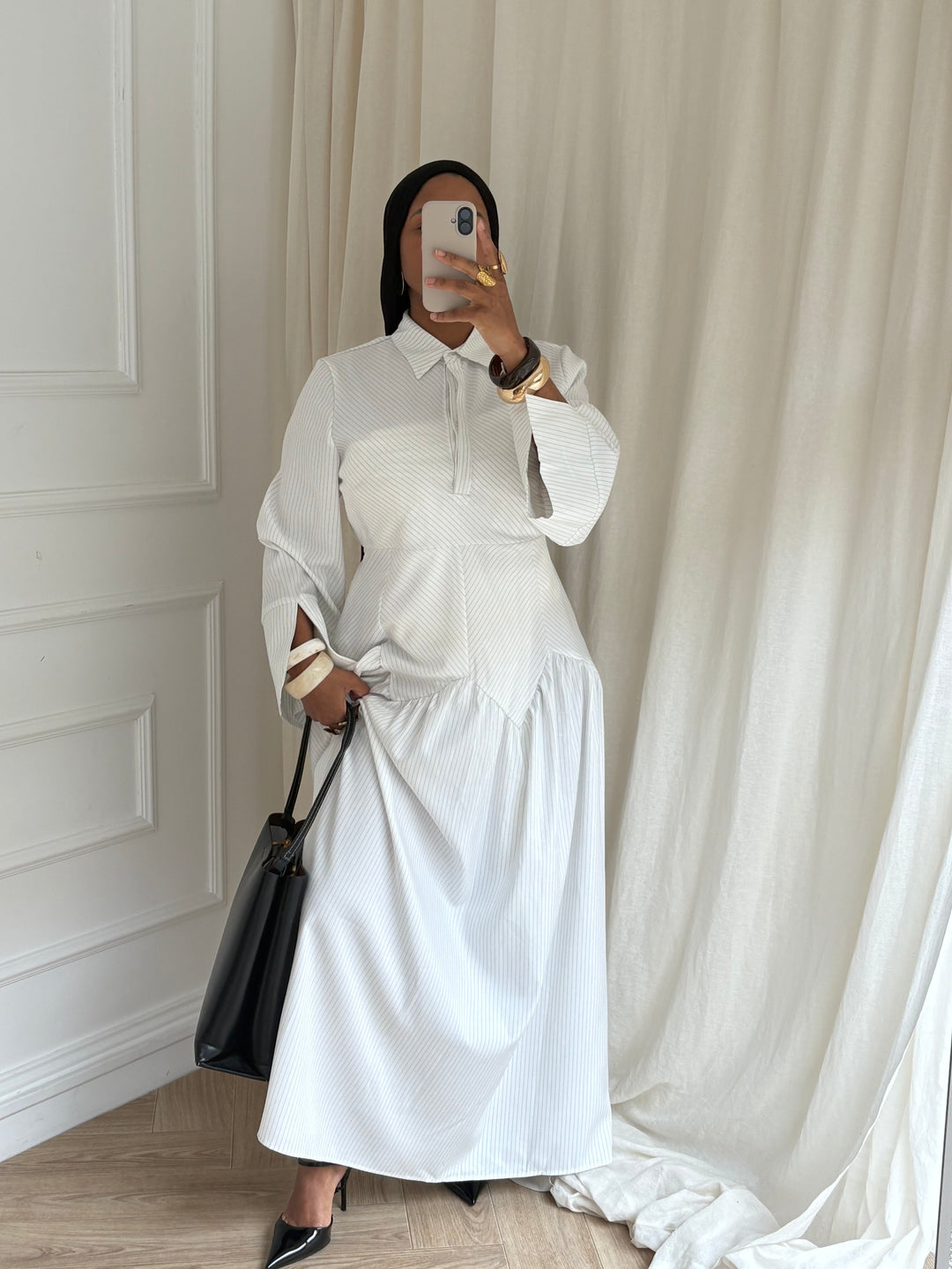 ROBE IMPRIMÉ BLANCHE