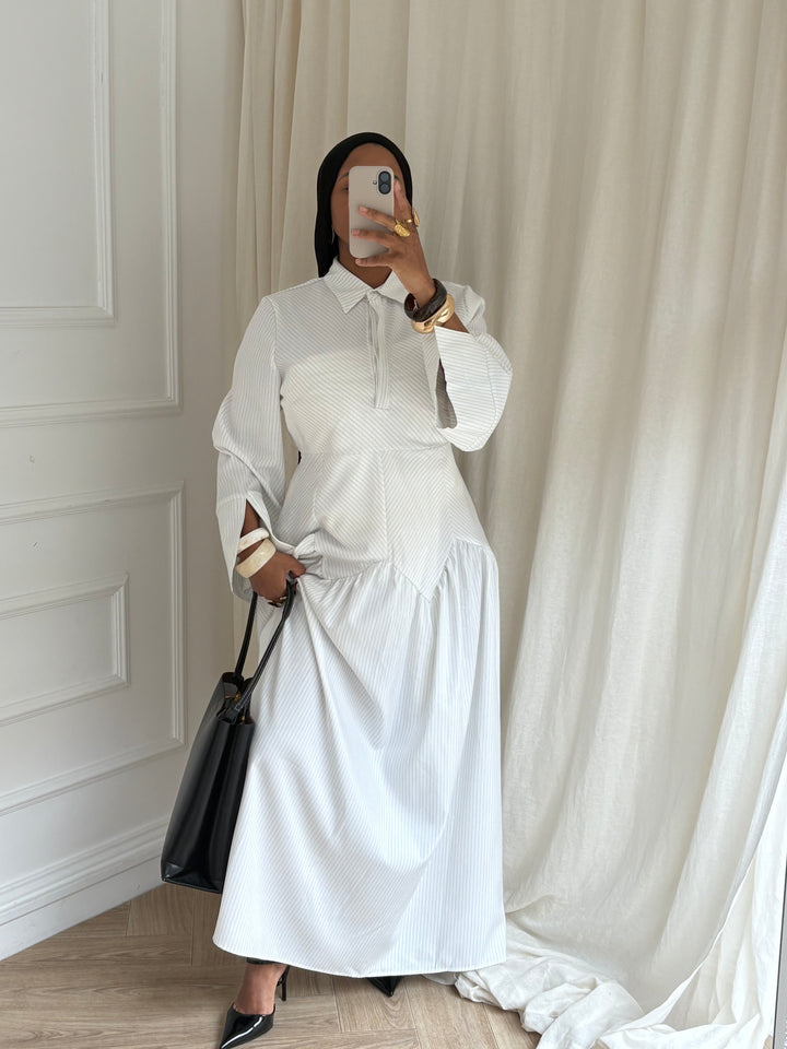ROBE IMPRIMÉ BLANCHE
