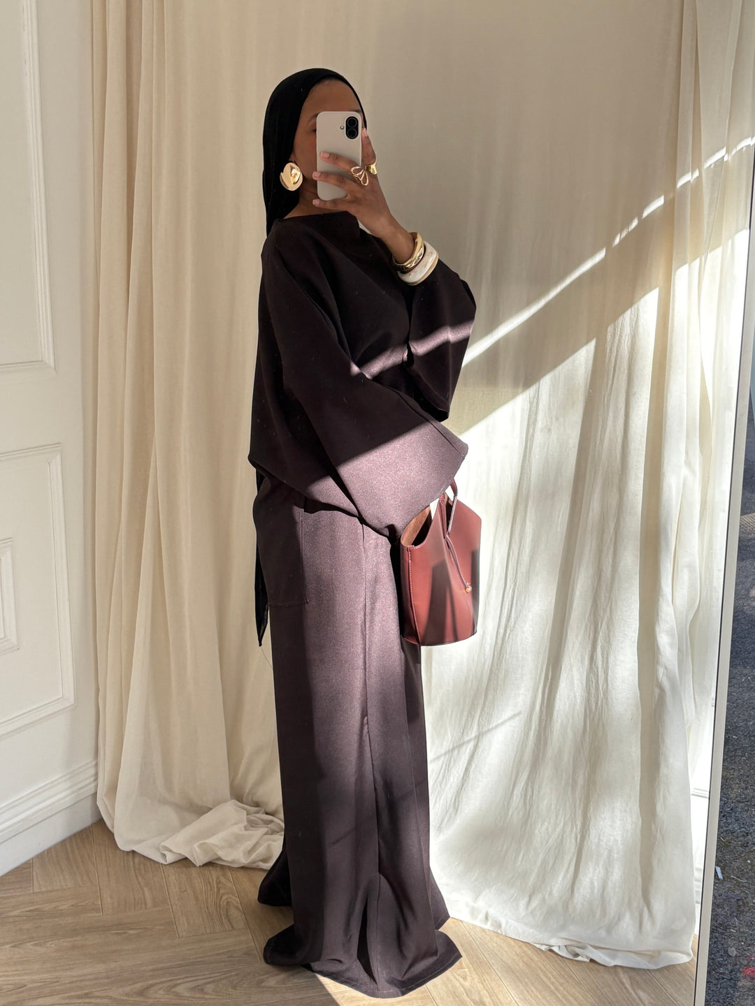 ENSEMBLE MASTOUR MARRON FONCÉ