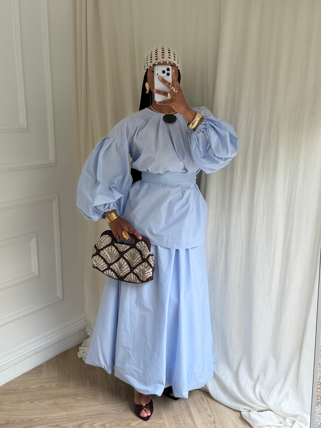 ENSEMBLE MAYYEM COTON BLEU