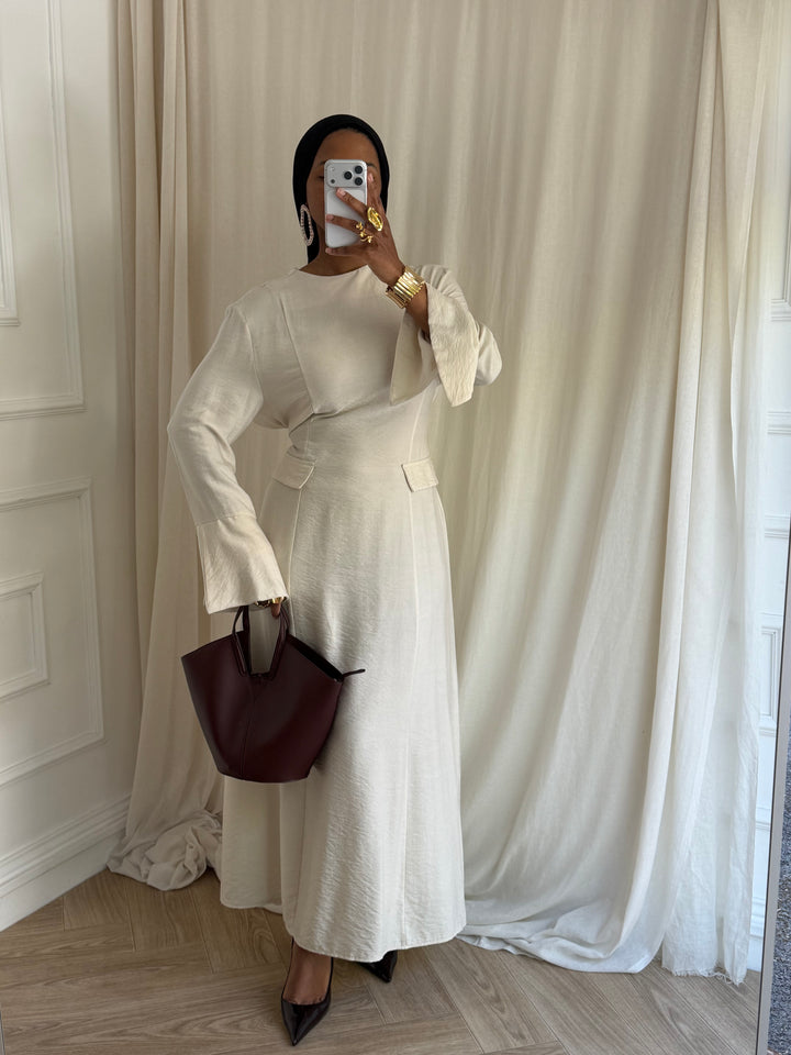 ROBE BELLA PRINTEMPS CRÈME