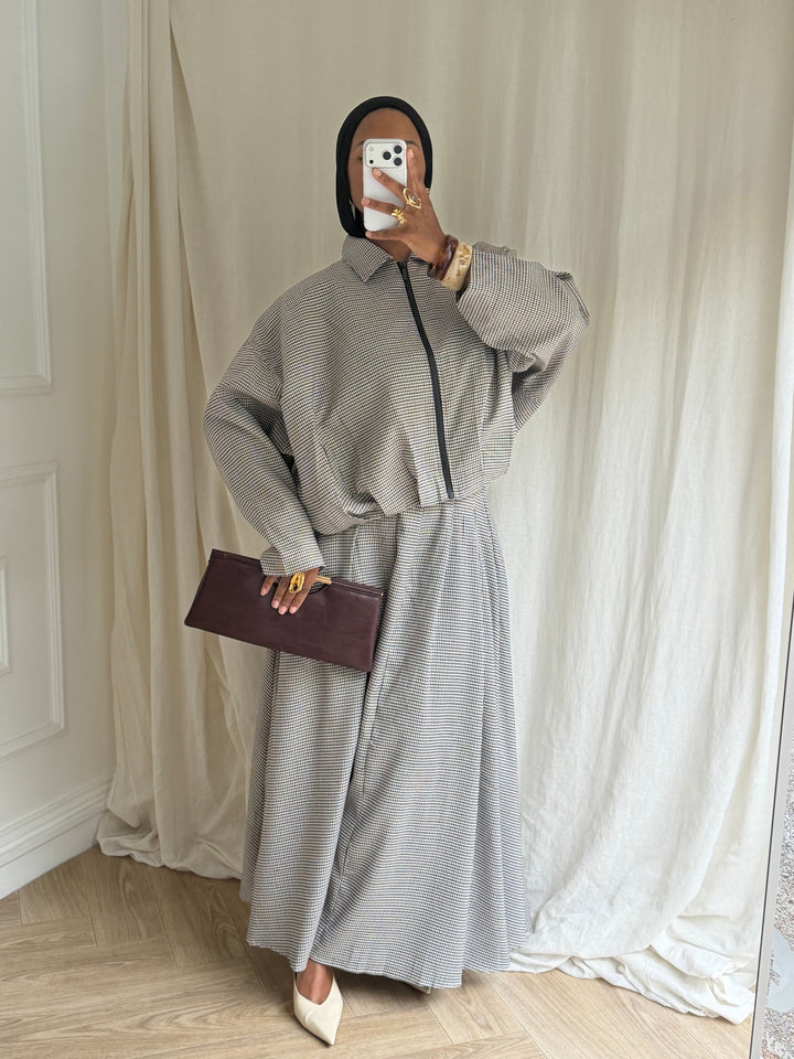 JUPE LONGUE VICHY PREMIUM