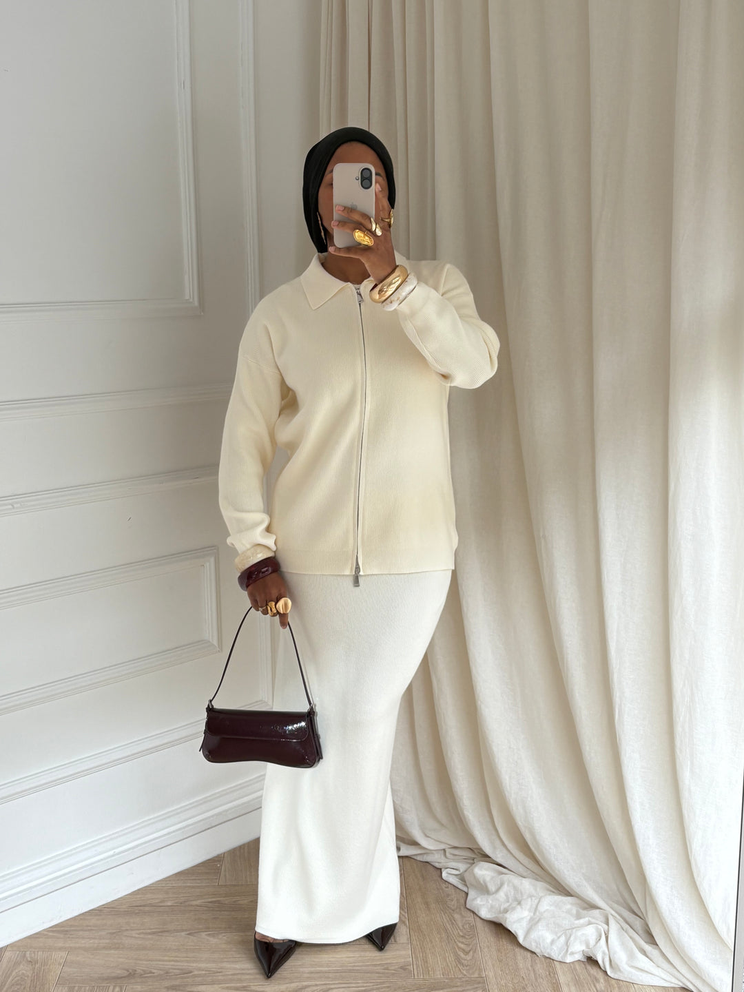 SET winter zip crème