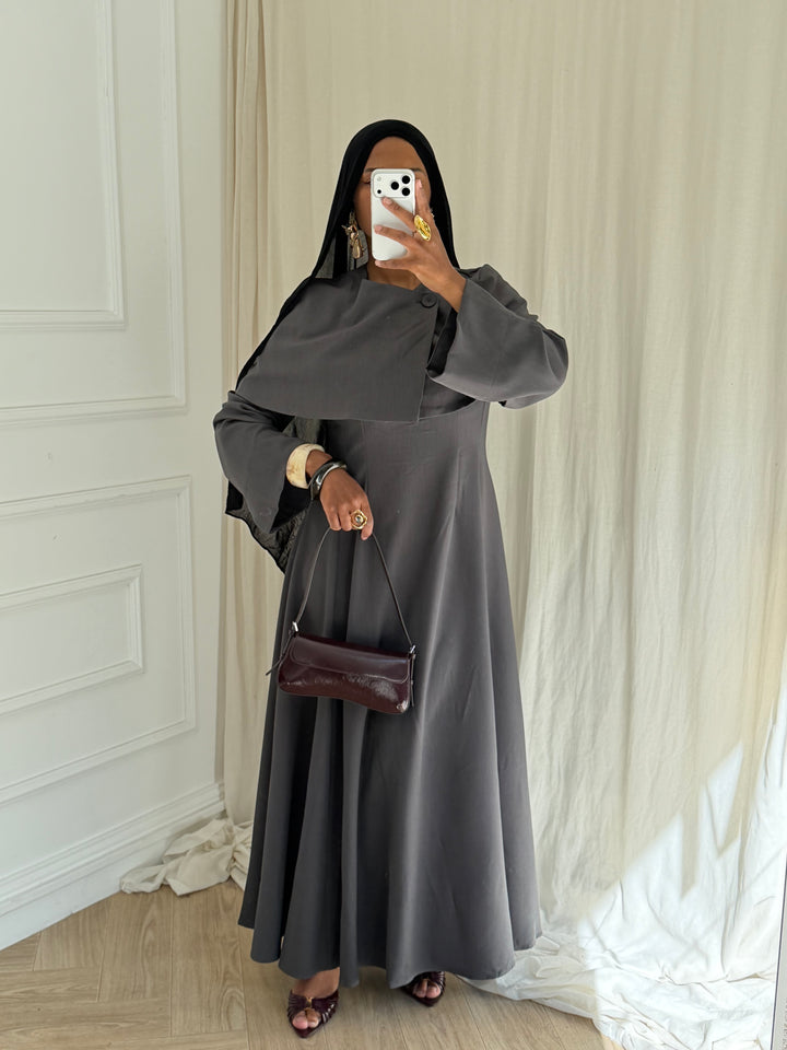 ROBE BUSHRA GRISE