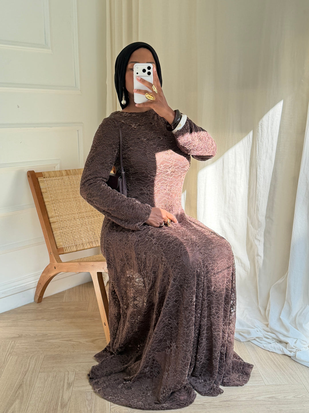 ROBE ODETTE MARRON