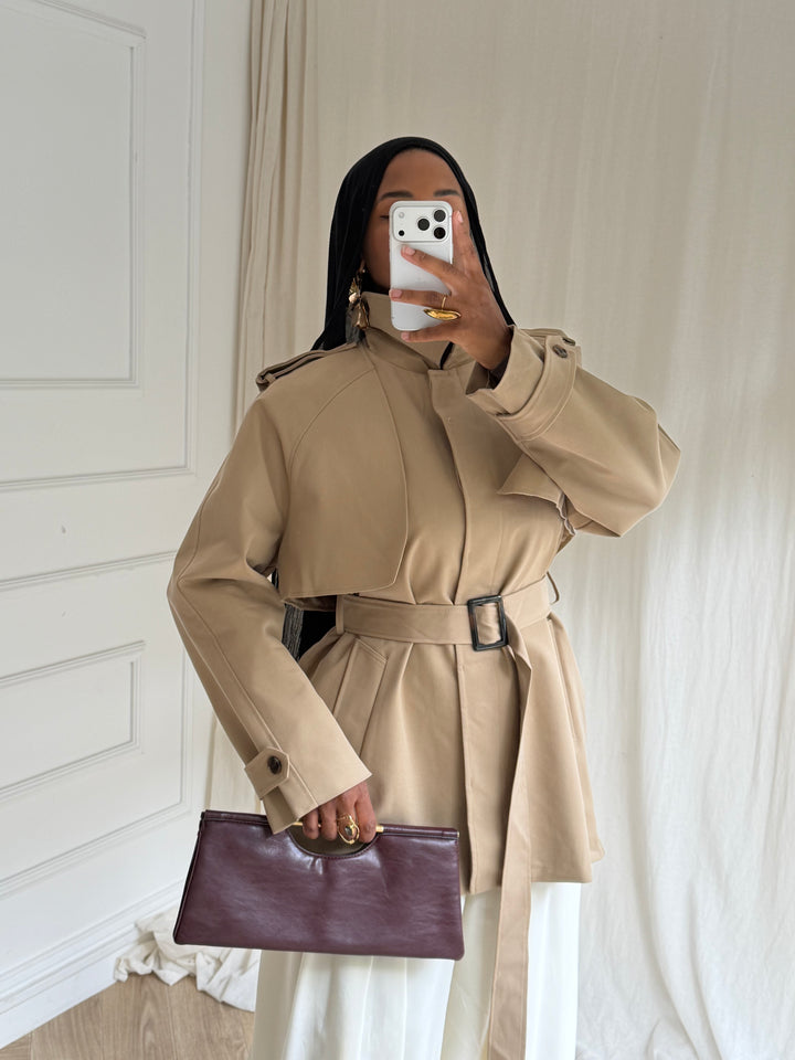 TRENCH COURT LUXURY CAMEL