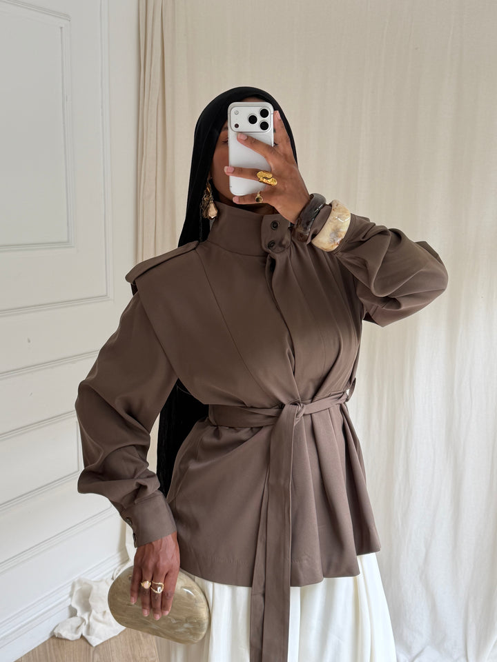 VESTE OLYA TAUPE