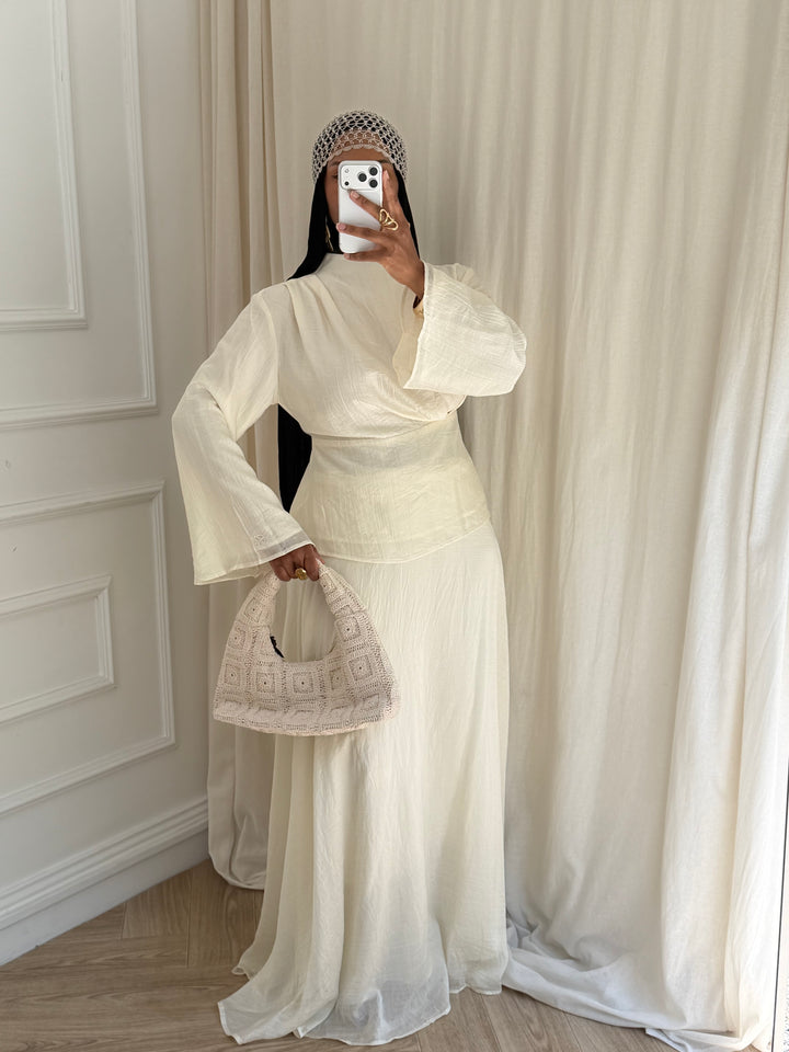 ENSEMBLE JUPE GLORIA CRÈME
