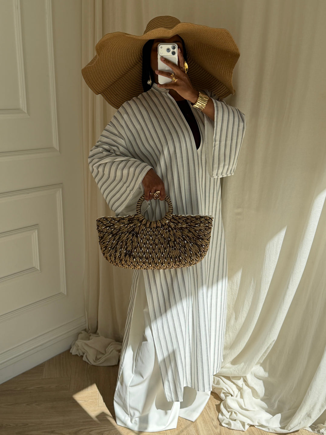 ROBE BLOUSE ULTRA LONGUE SUMMER BLANCHE