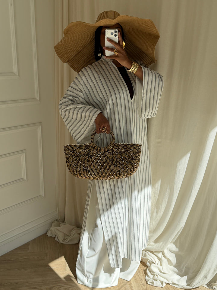 ROBE BLOUSE ULTRA LONGUE SUMMER BLANCHE
