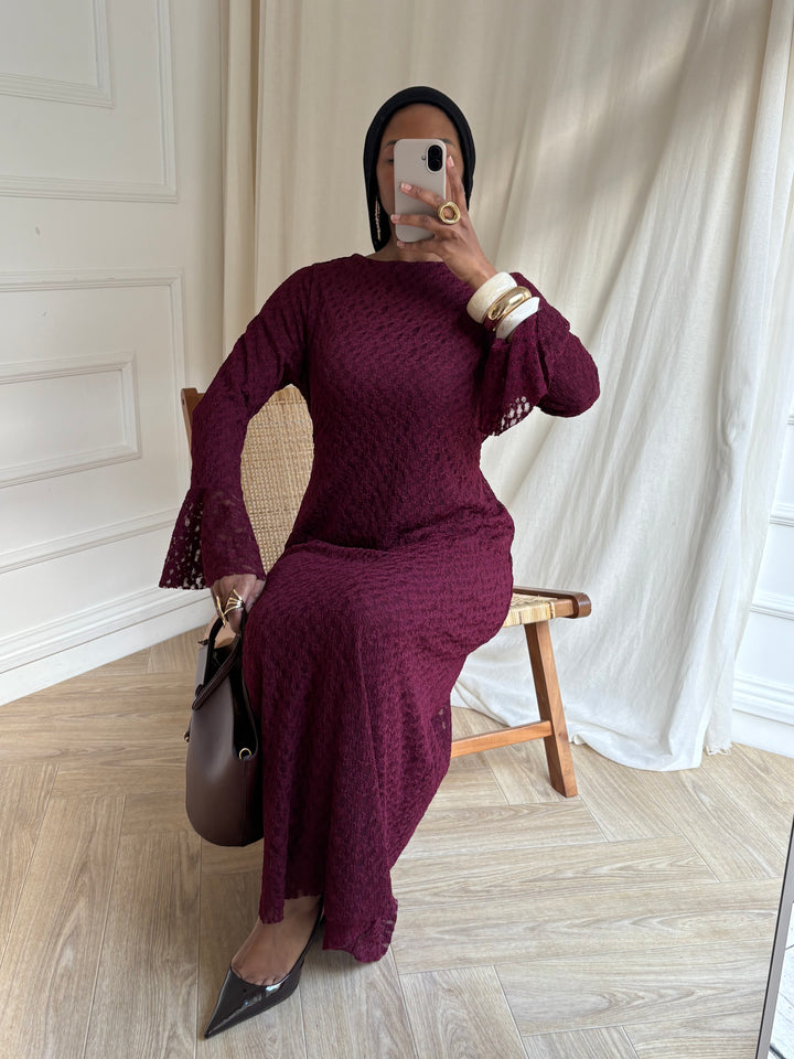 ROBE KAMARA BORDEAUX
