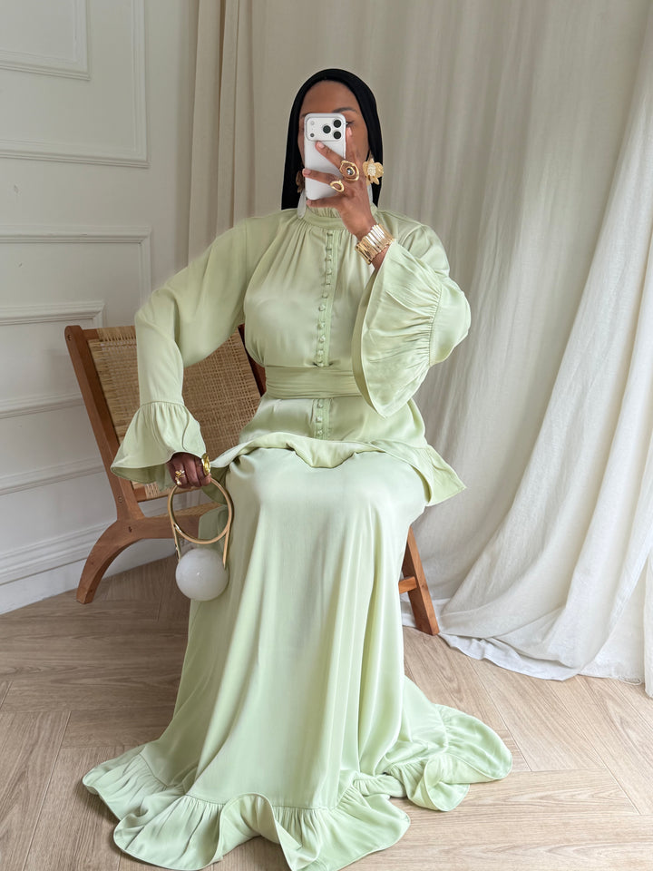 ENSEMBLE DAYAN LUXE VERT D’EAU