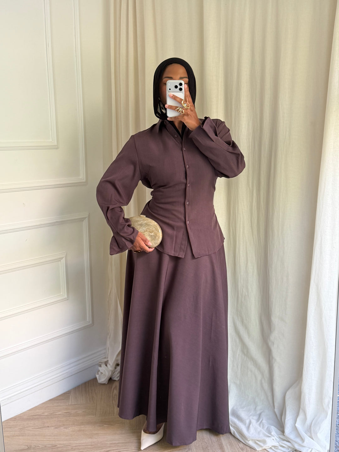 ENSEMBLE VELA AUBERGINE