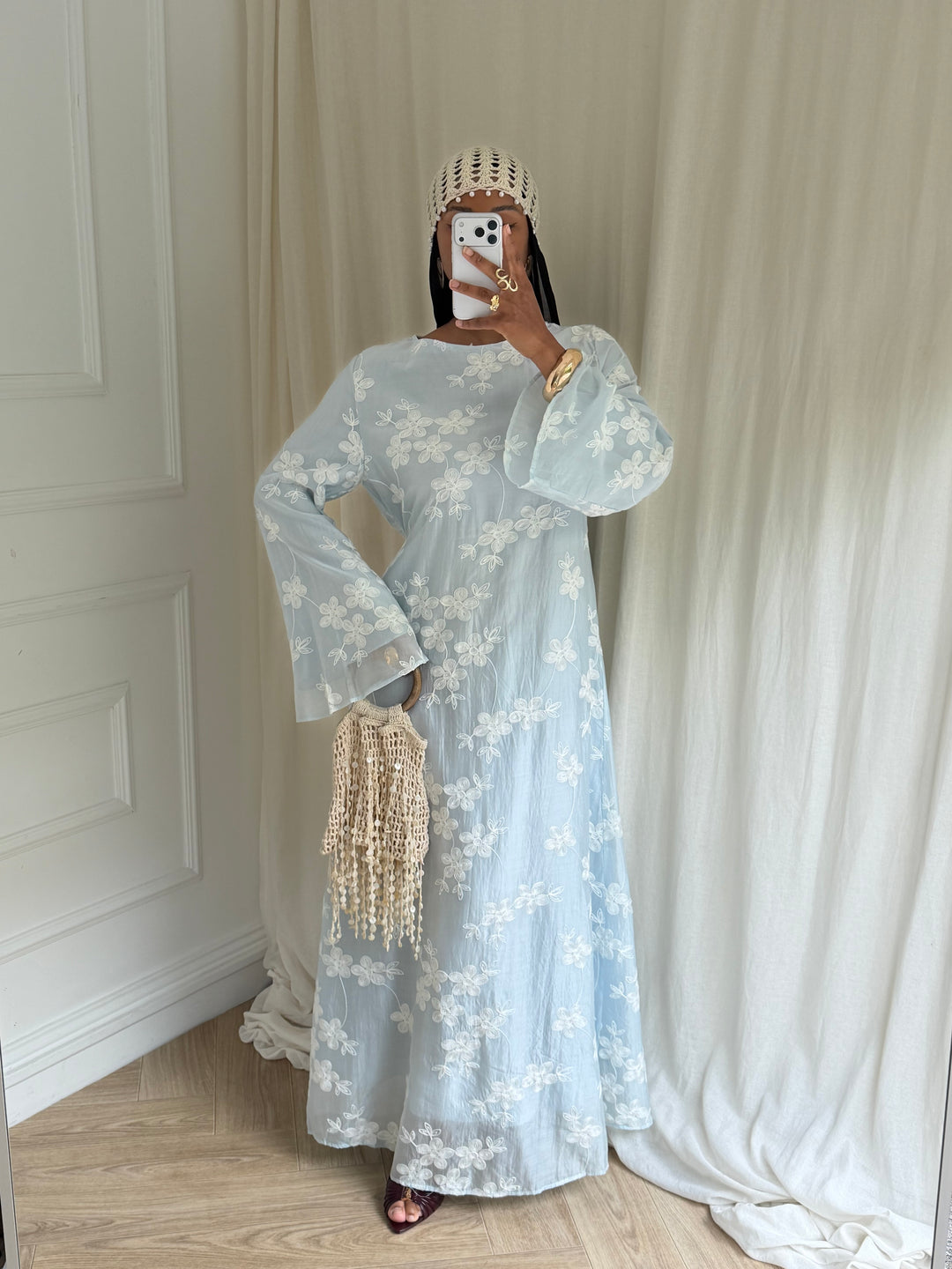 ROBE MAYAL BLEU CIEL