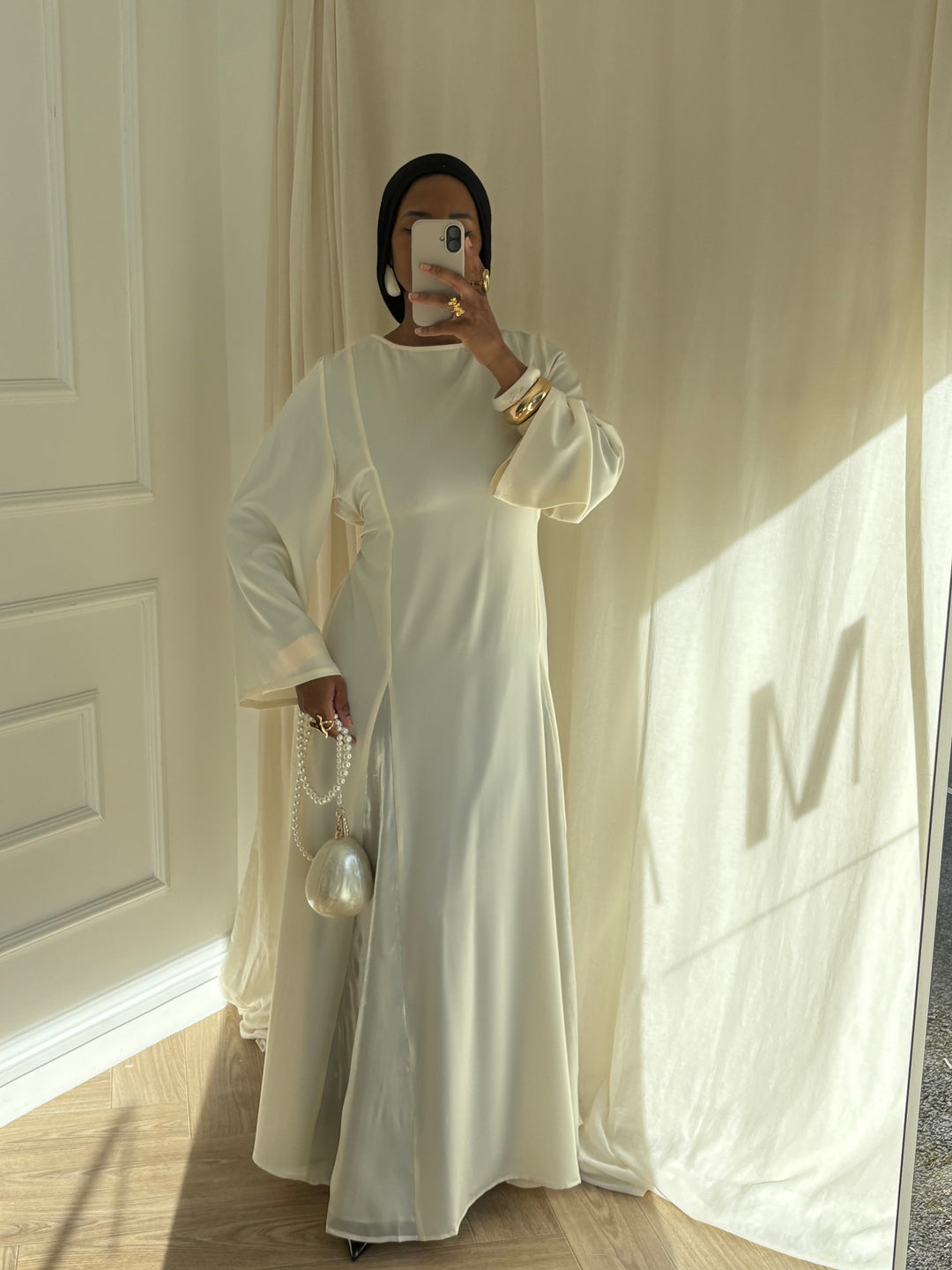 ROBE CINTRÉE OLIVIA ÉCRU