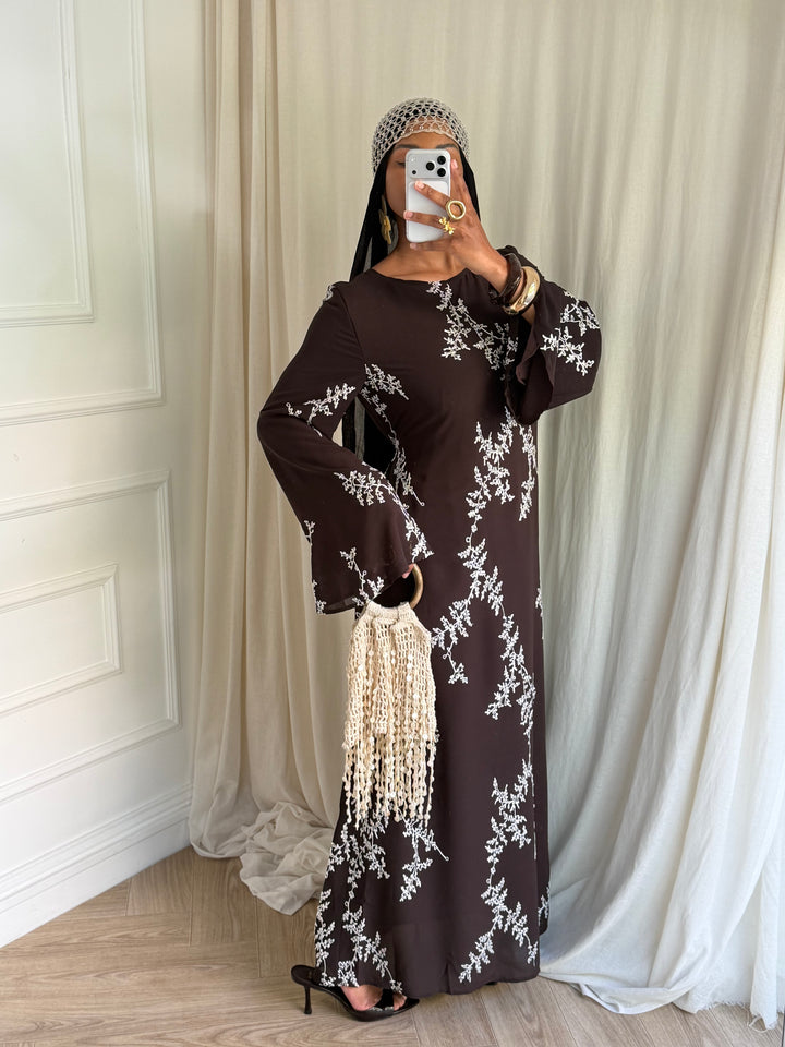ROBE RAYSSEN MARRON