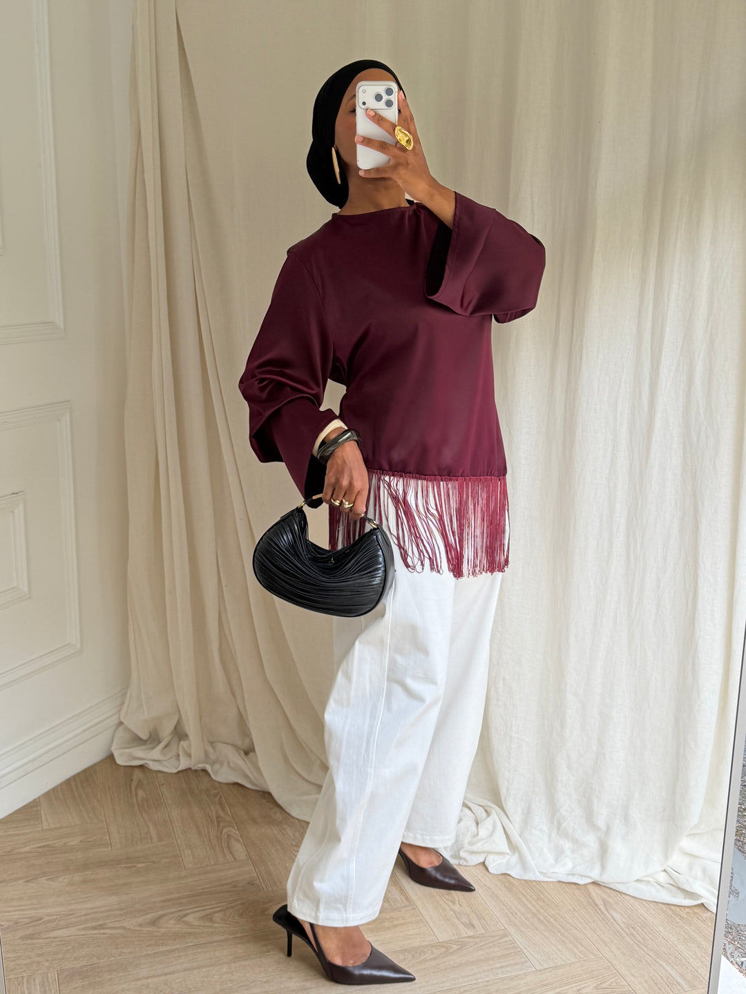 BLOUSE DOUSSAN BORDEAUX