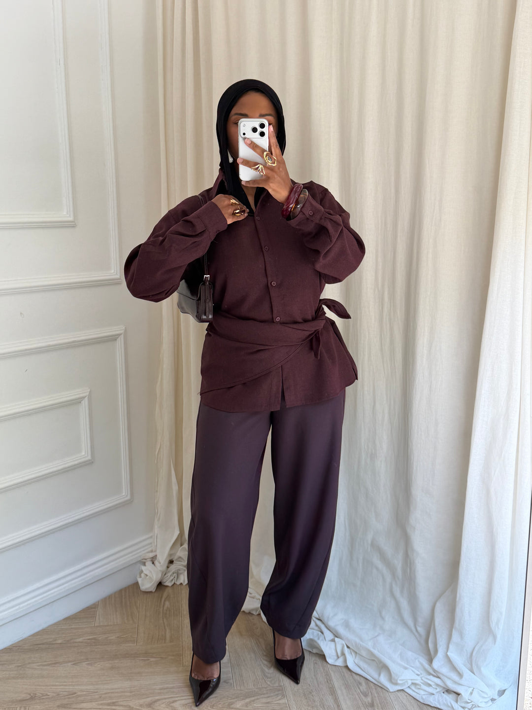 BLOUSE VALENTINA BUNGUNDY