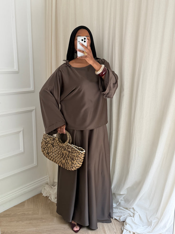 SET JUPE ÉLÉGANCE TAUPE