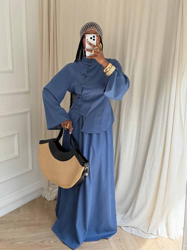 ENSEMBLE JEAN AYSHA BLEU MOYEN