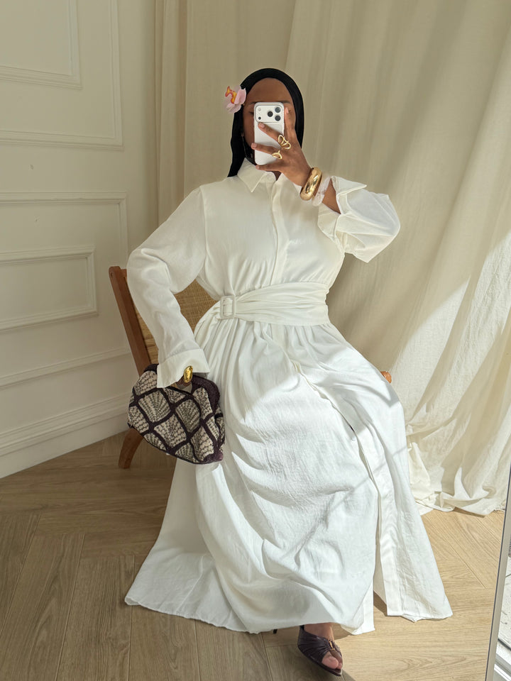ROBE SOKONA BLANCHE