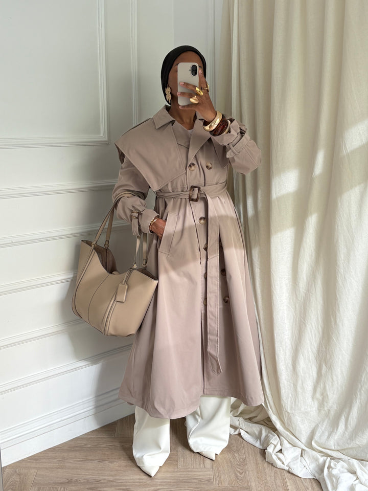TRENCH FRENCHI TAUPE