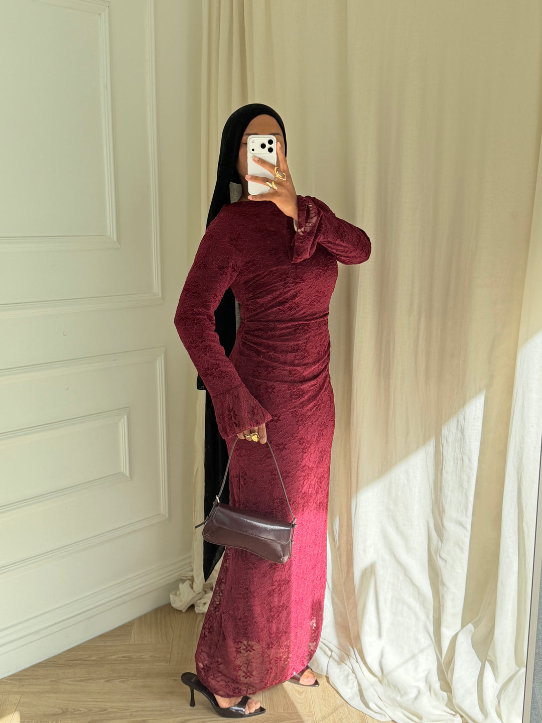 ROBE LEONNIE BORDEAUX
