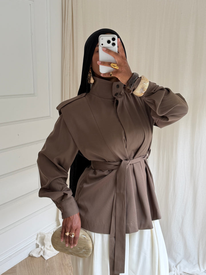 VESTE OLYA TAUPE