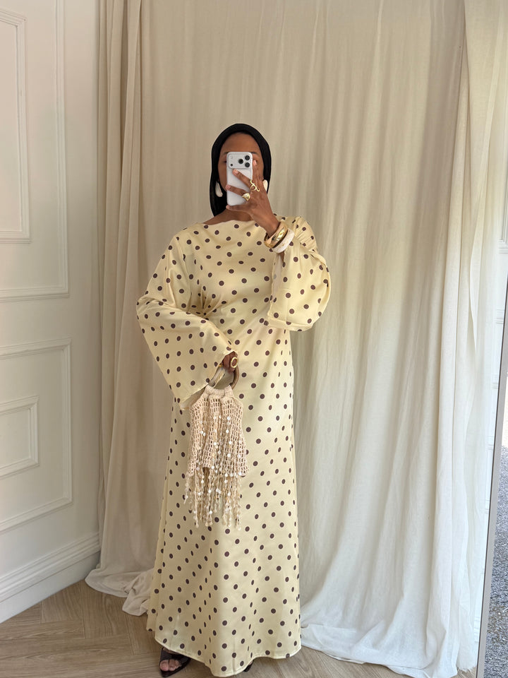 ROBE POIS ABRICOT