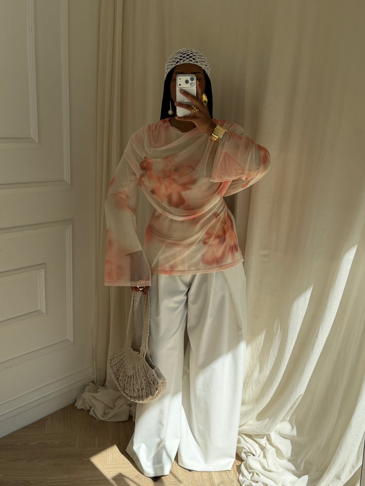 BLOUSE AYDA ROSE SAUMON