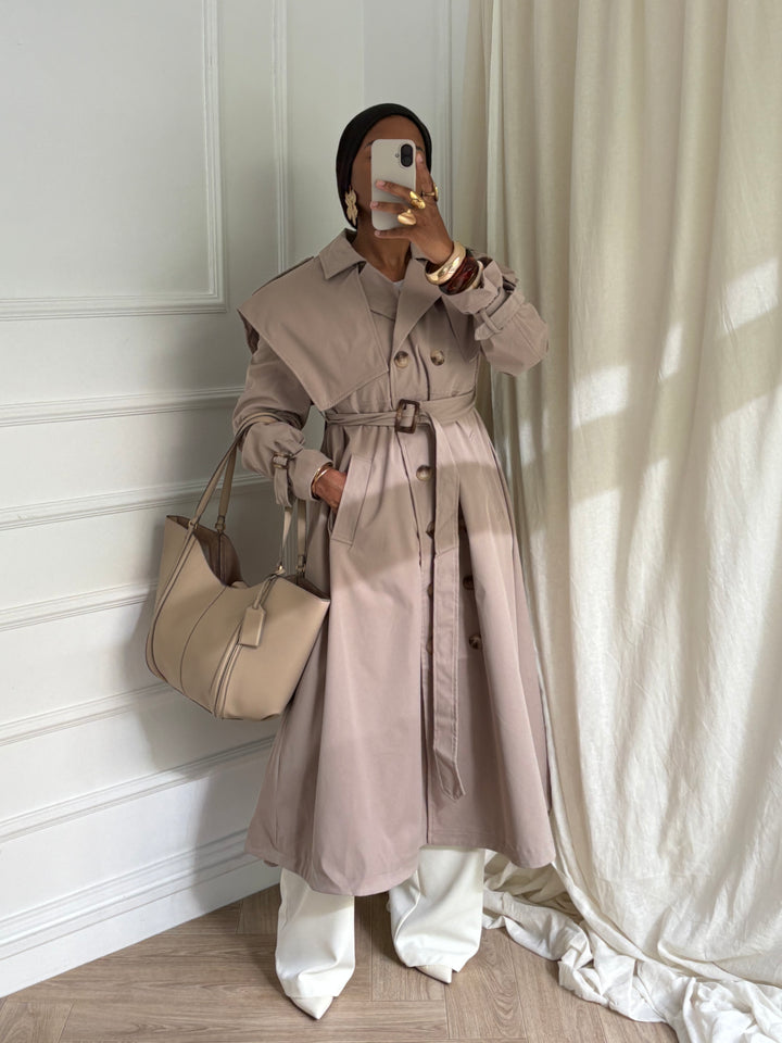 TRENCH FRENCHI TAUPE
