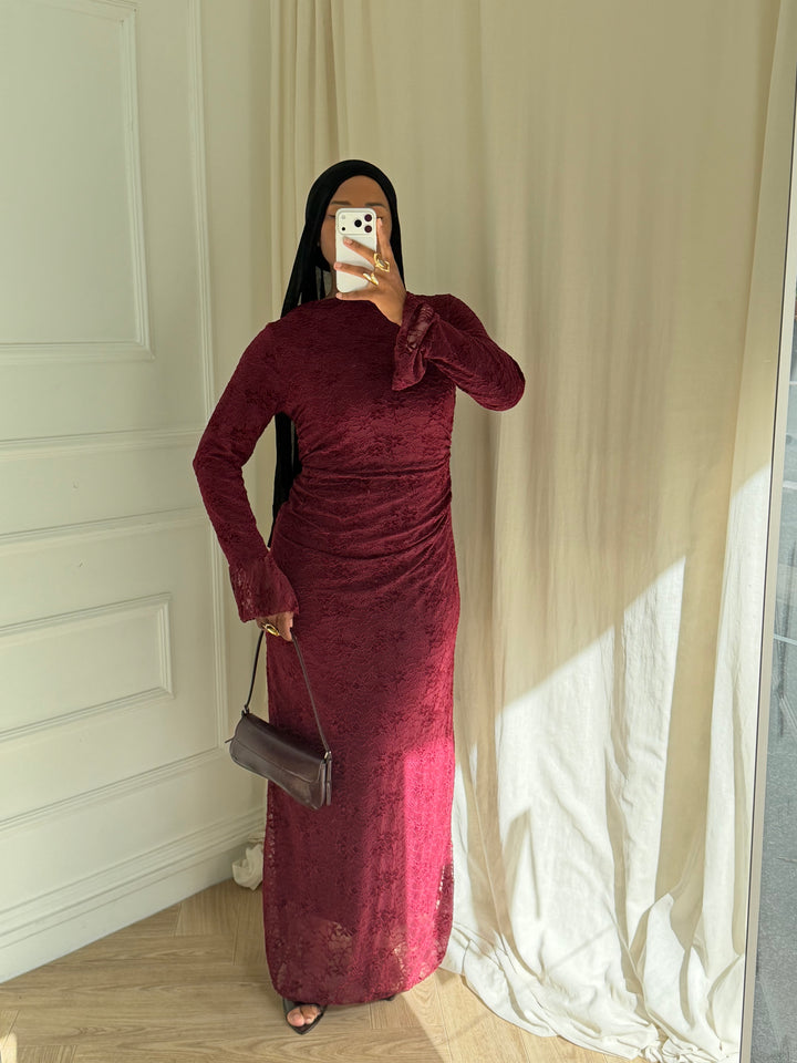 ROBE LEONNIE BORDEAUX
