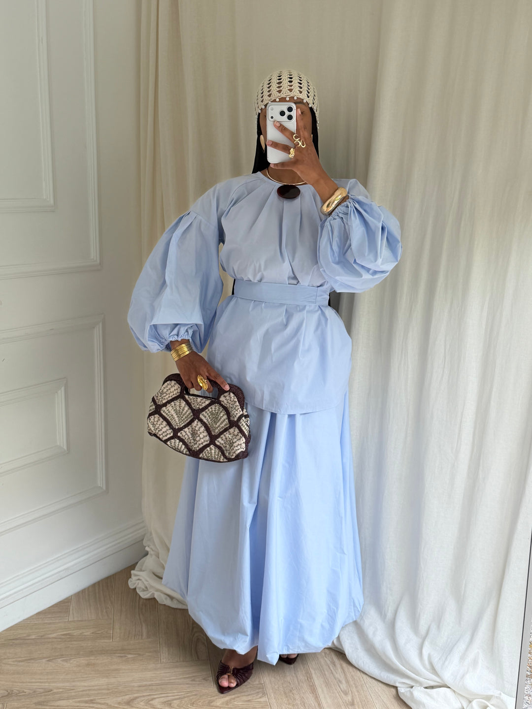 ENSEMBLE MAYYEM COTON BLEU