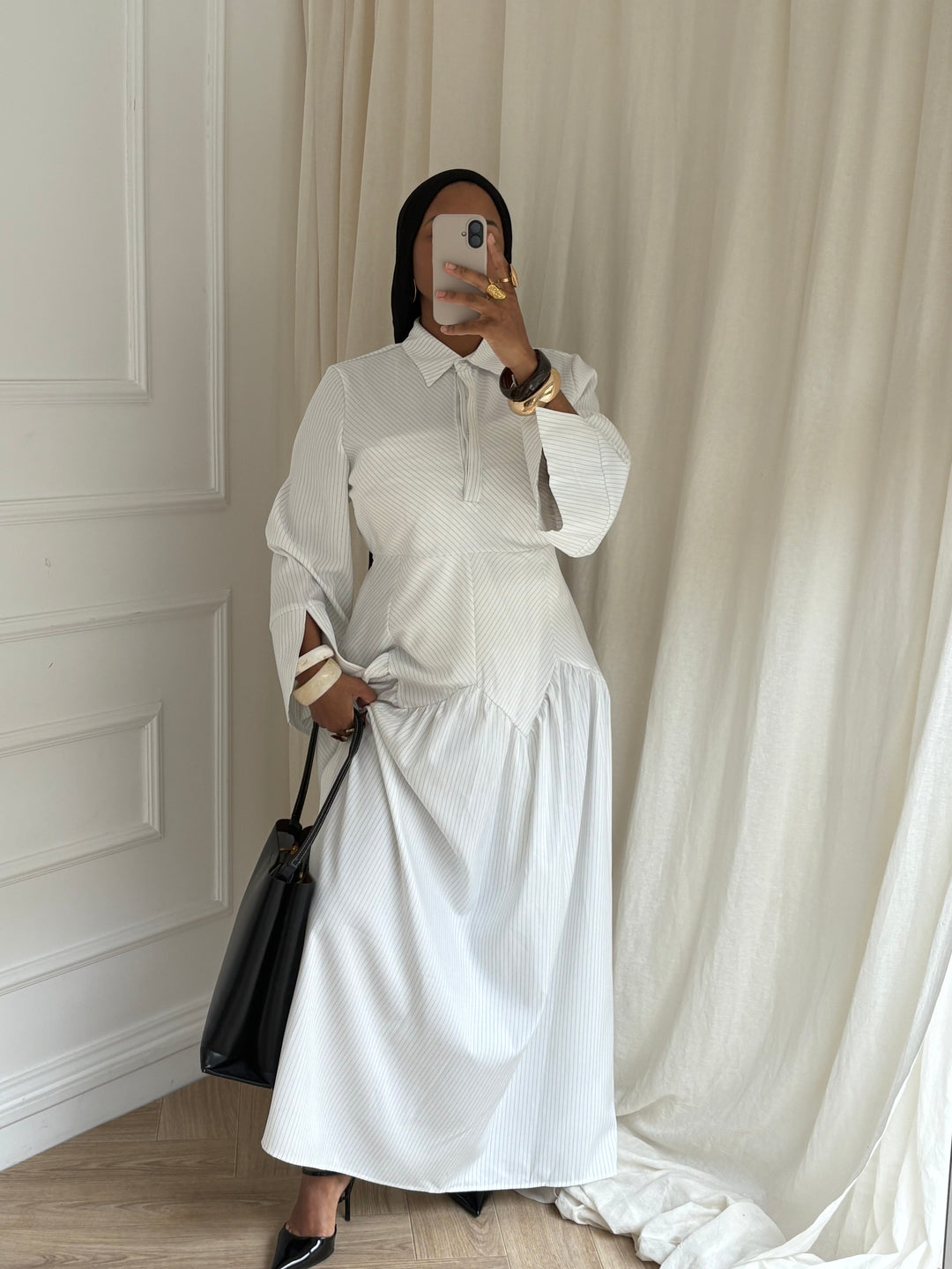 ROBE IMPRIMÉ BLANCHE