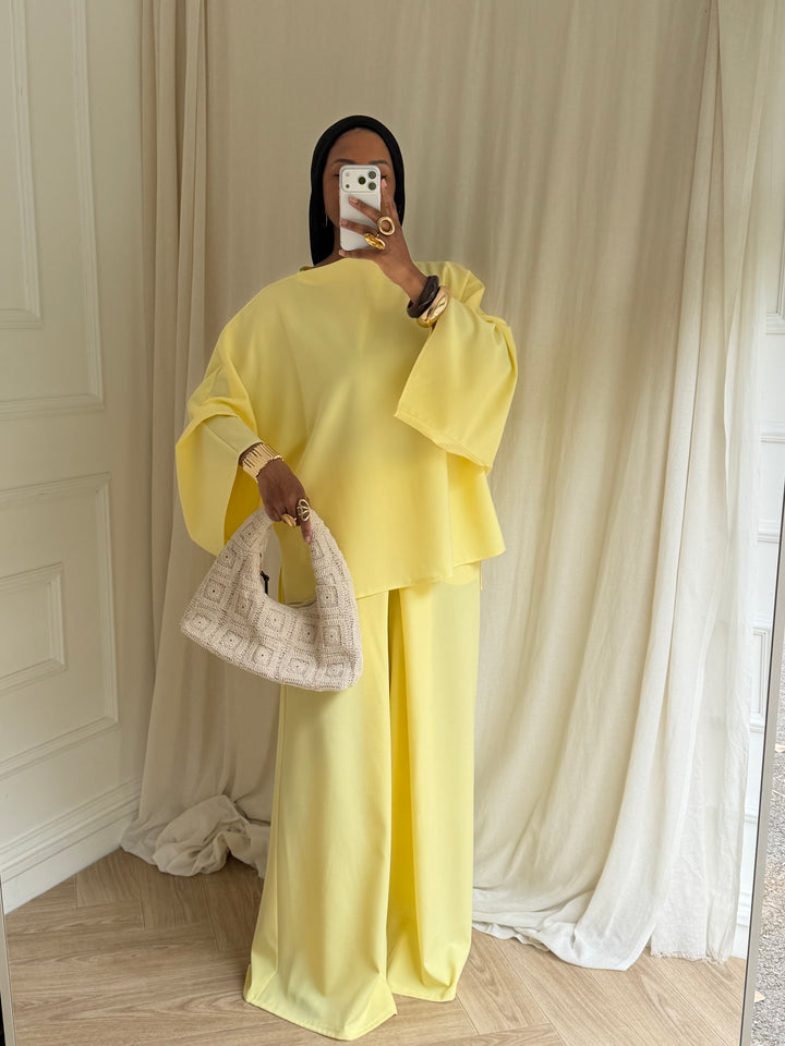 ENSEMBLE PANTALON MASTOUR YELLOW