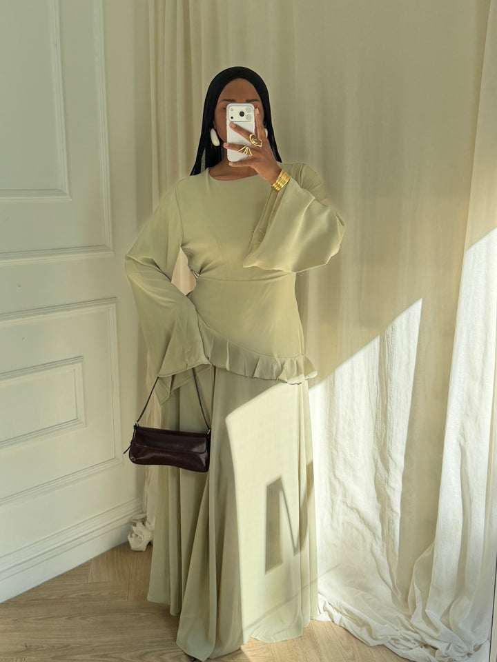 ROBE SORA VERT SAUGE