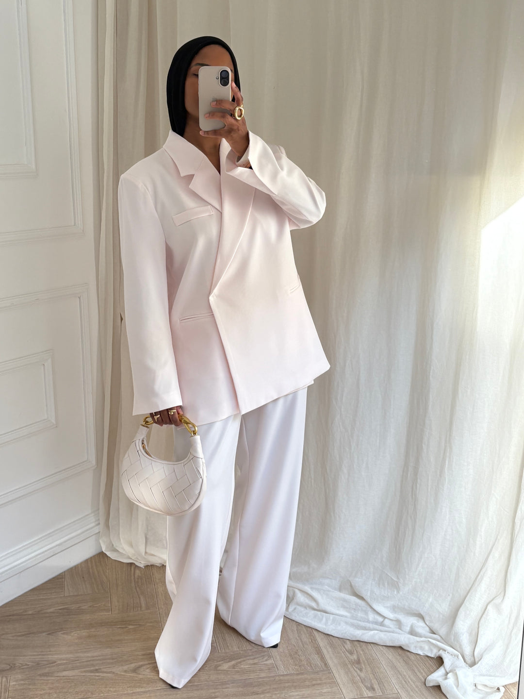 PANTALON PREMIUM TALL ROSE POUDRÉ