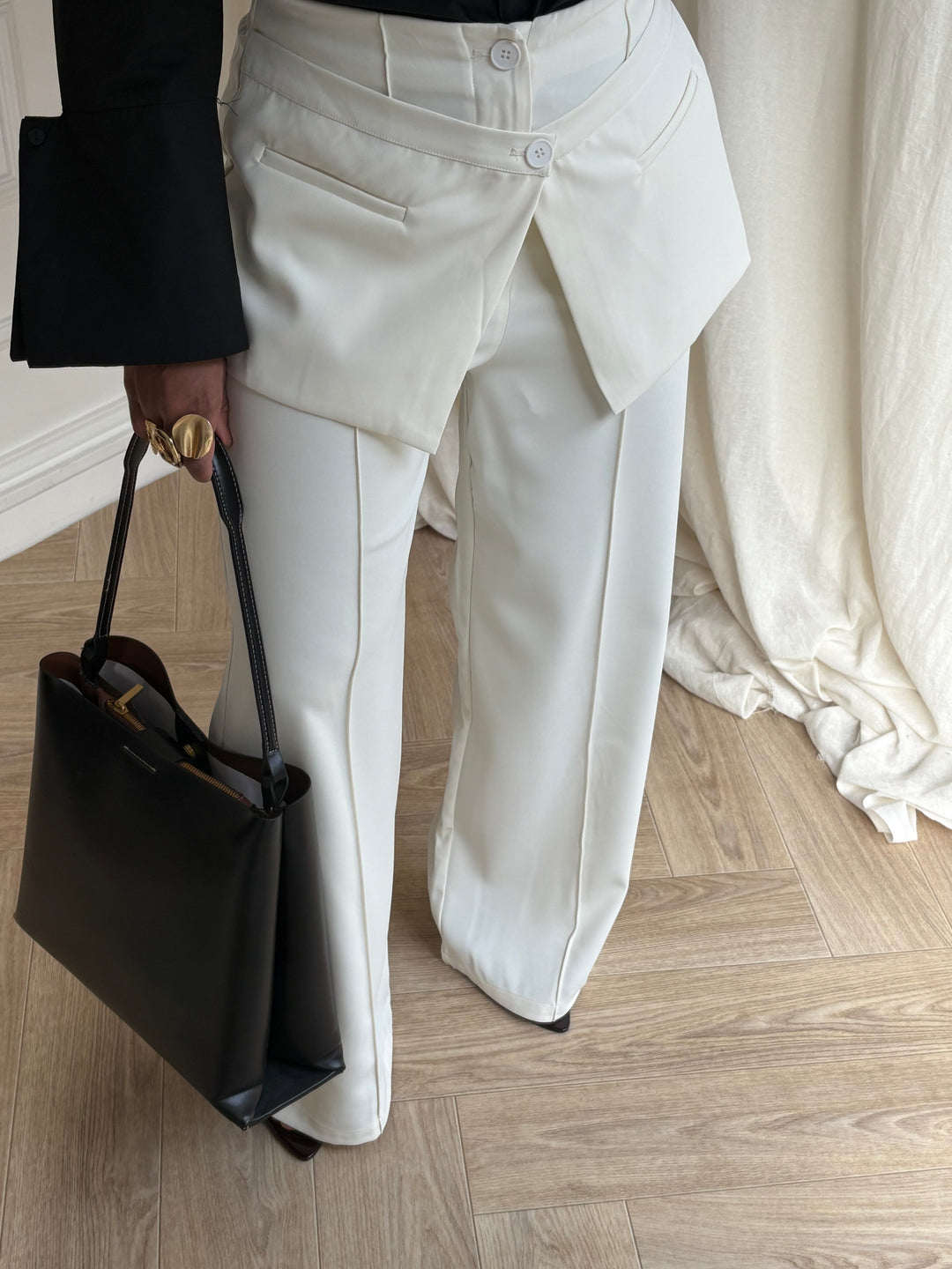 PANTALON JUPE CRÈME